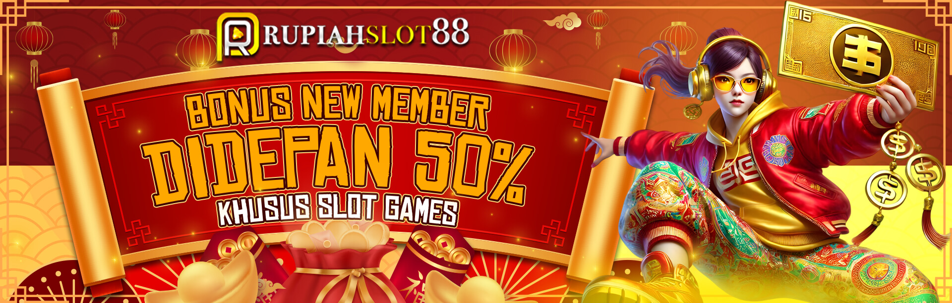 BONUS NEW MEMBER DIDEPAN 50%