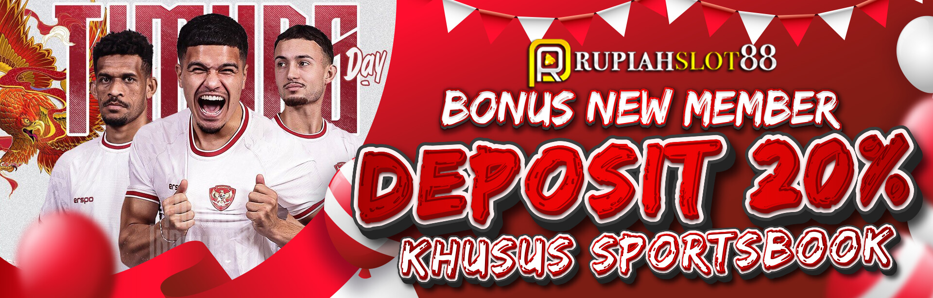 BONUS NEW MEMBER 20% SPORTSBOOK