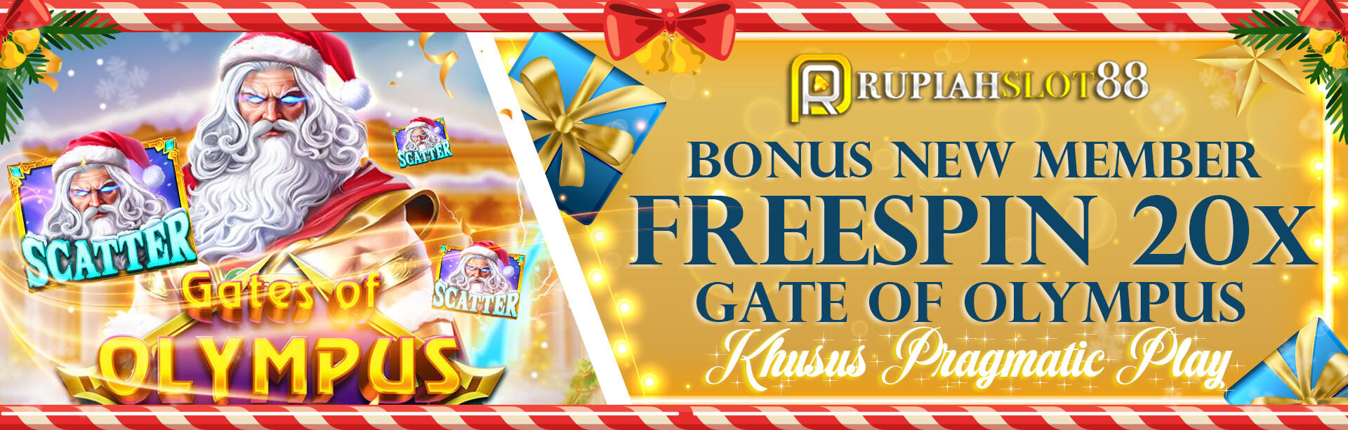 BONUS KHUSUS MEMBER BARU FREESPIN 20X GRATIS