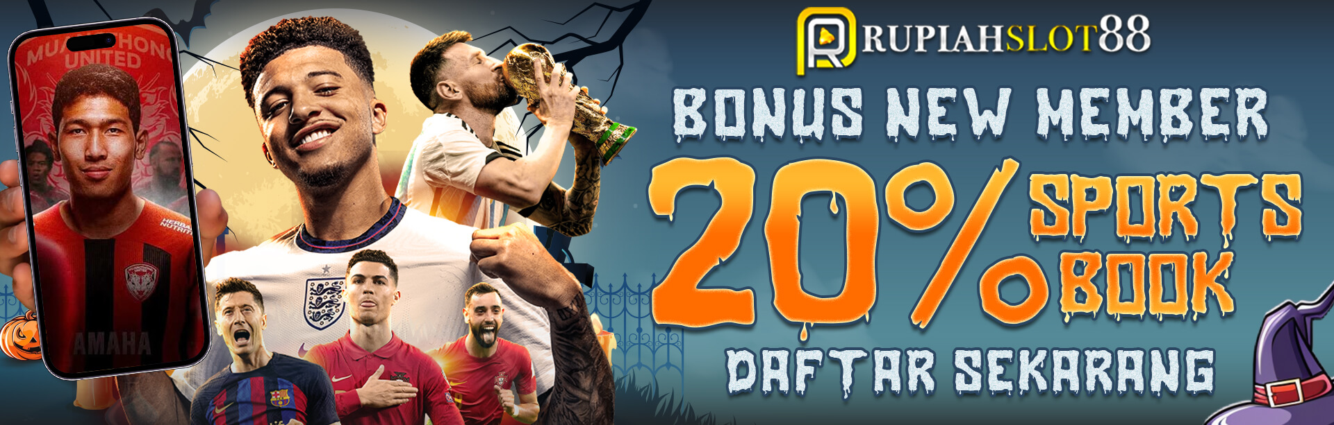 BONUS NEW MEMBER 20% SPORTSBOOK